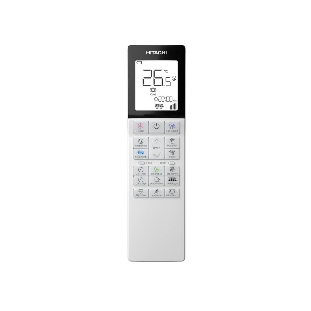 Hitachi Air Home 400, Split de perete, 12000 btu/h, WiFi INCLUS, Mold Guard, Antivirus filter, Frostwash, Sleep Sense, Smart Eco, A++/A++, Extreme Silent 20db, No Loss -7C Capacity SEER/SCOP 7.5/4.6, AirCloudHome