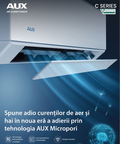 AUX C-Series , WiFi Inclus, Auto Curatare, Sleep Mode, Auto Diagnoza, iFeel, Functie Anti Bacteriana, -25 grade incalzire